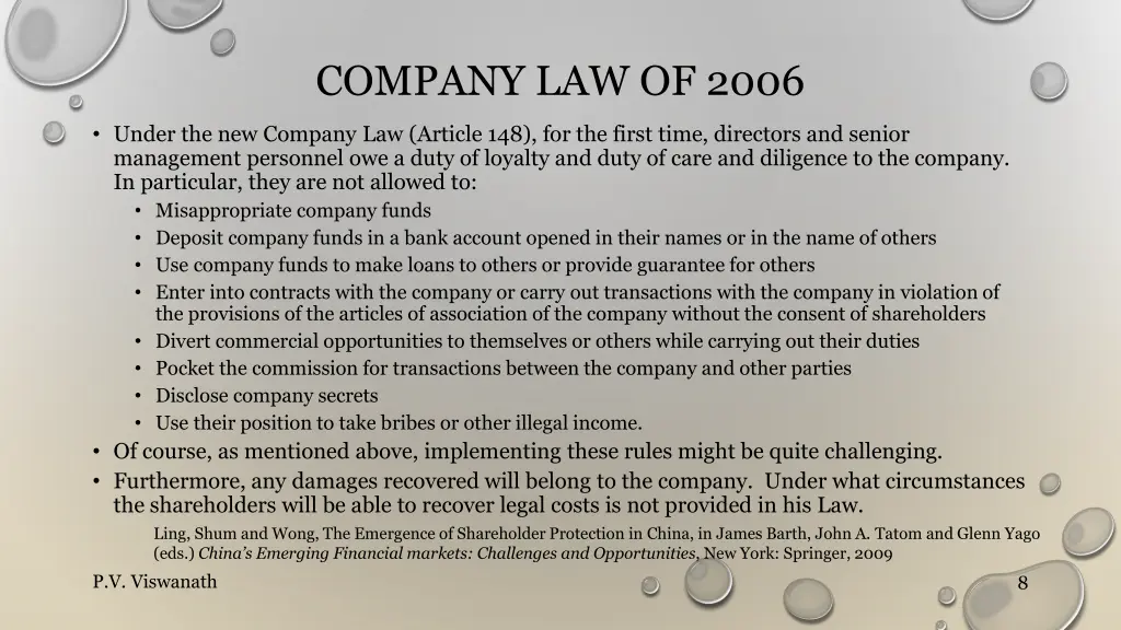 company law of 2006