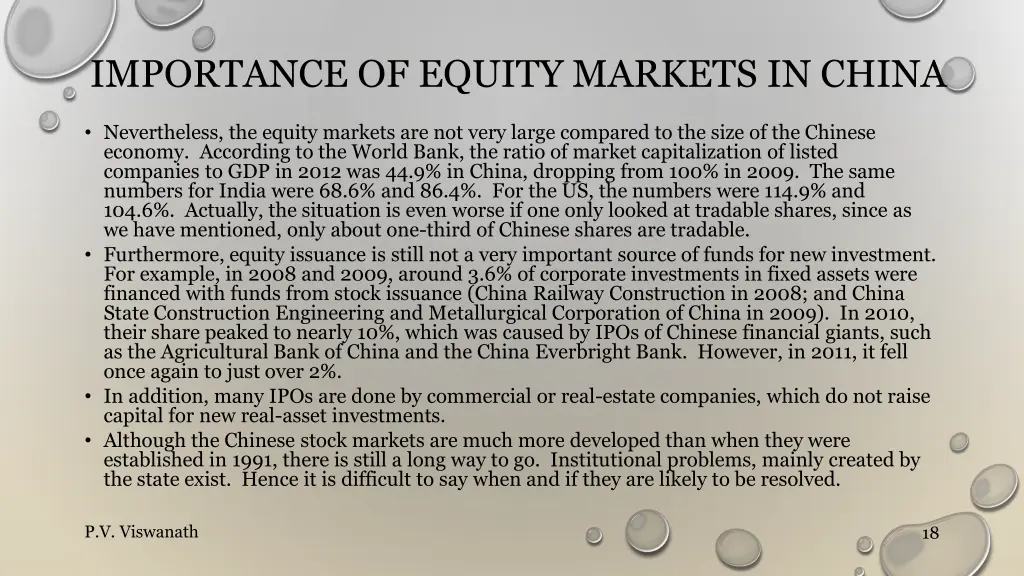 importance of equity markets in china