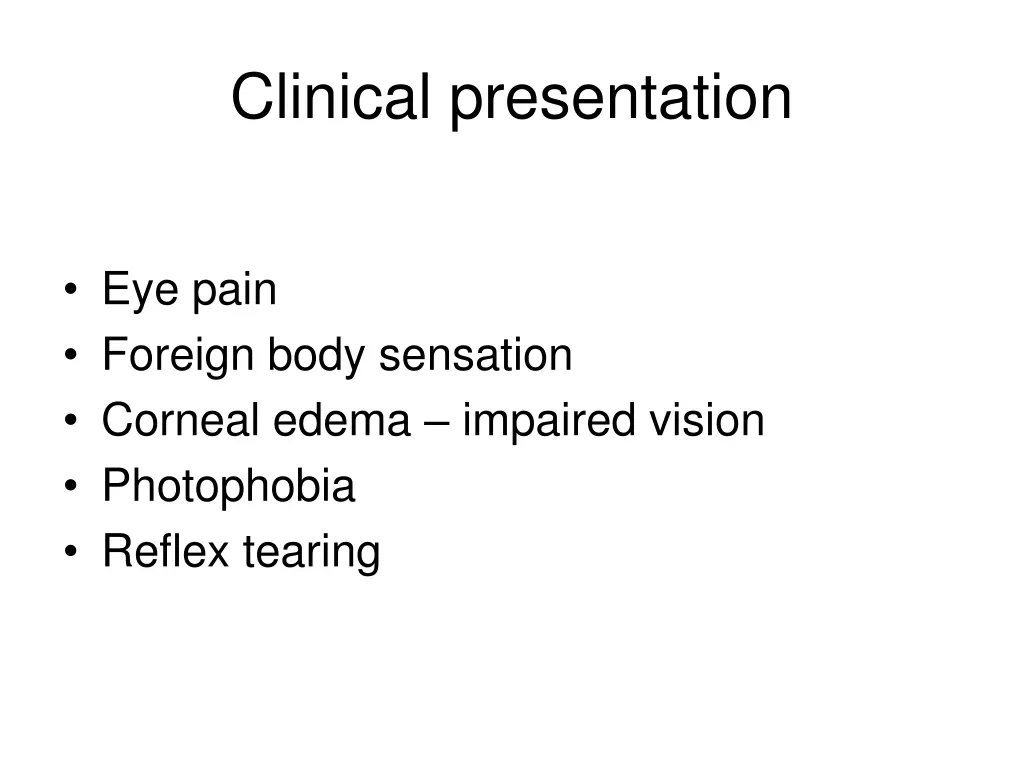 clinical presentation 1