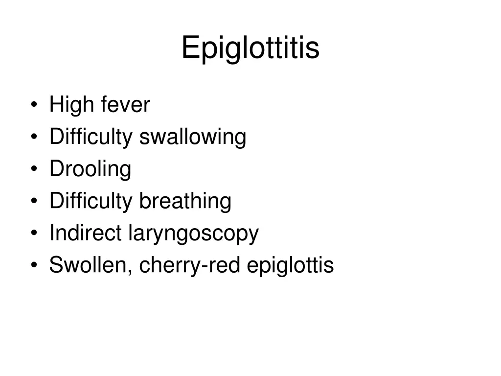 epiglottitis