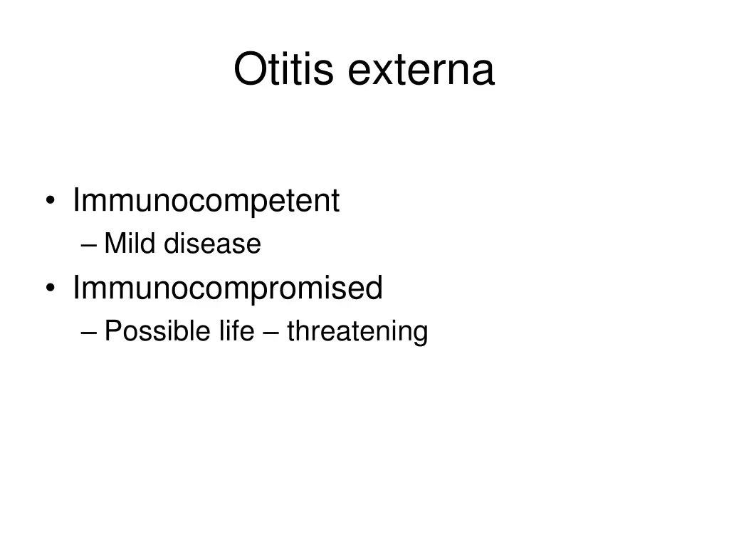 otitis externa