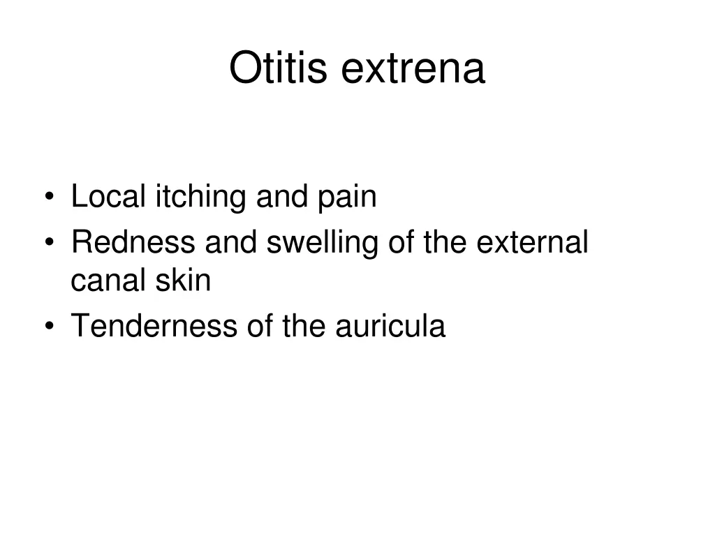 otitis extrena