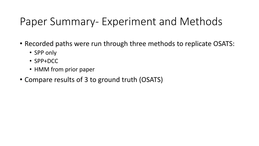 paper summary experiment and methods 2