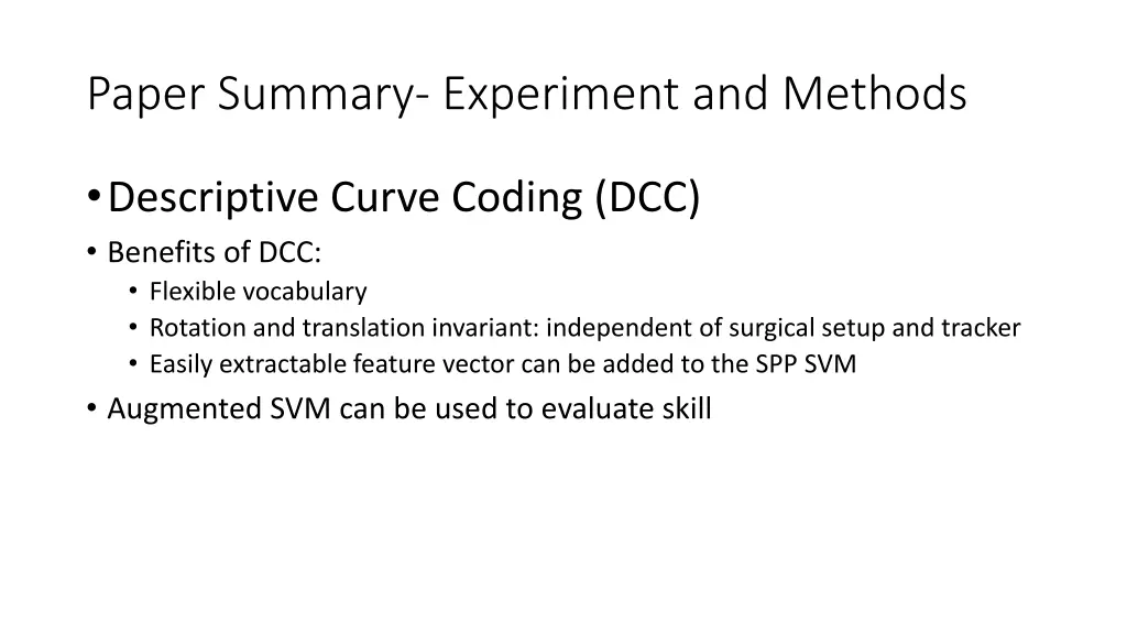 paper summary experiment and methods 8