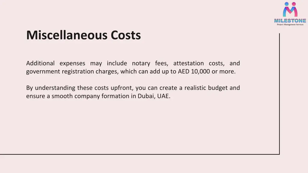 miscellaneous costs