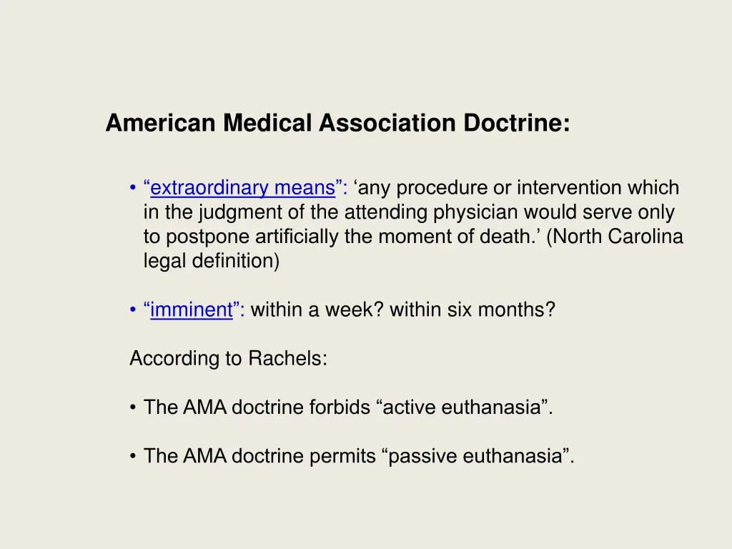 american medical association doctrine 1