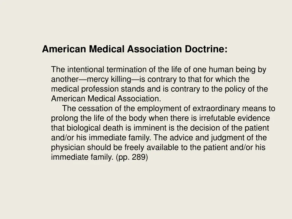 american medical association doctrine