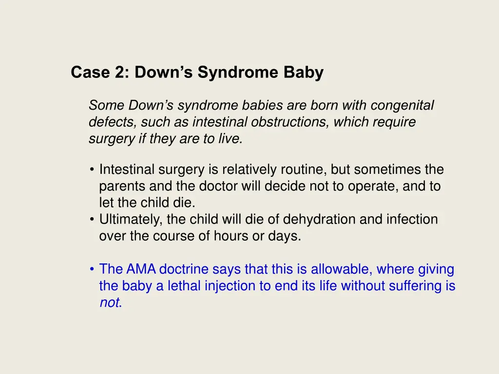 case 2 down s syndrome baby