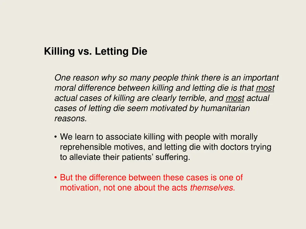 killing vs letting die 1