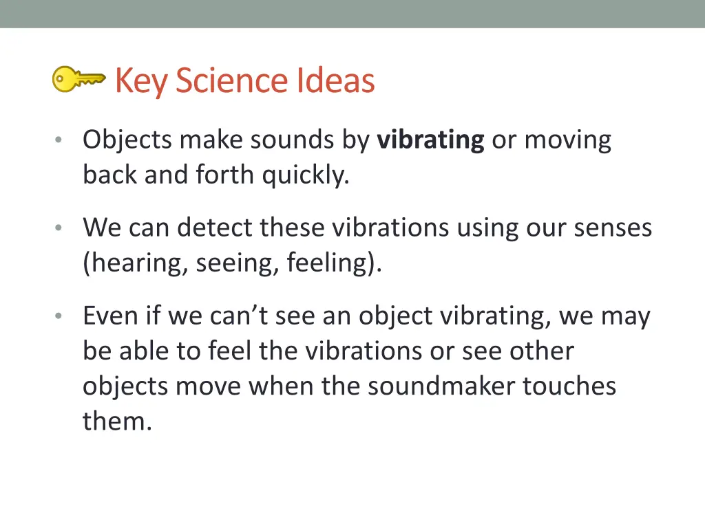 key science ideas