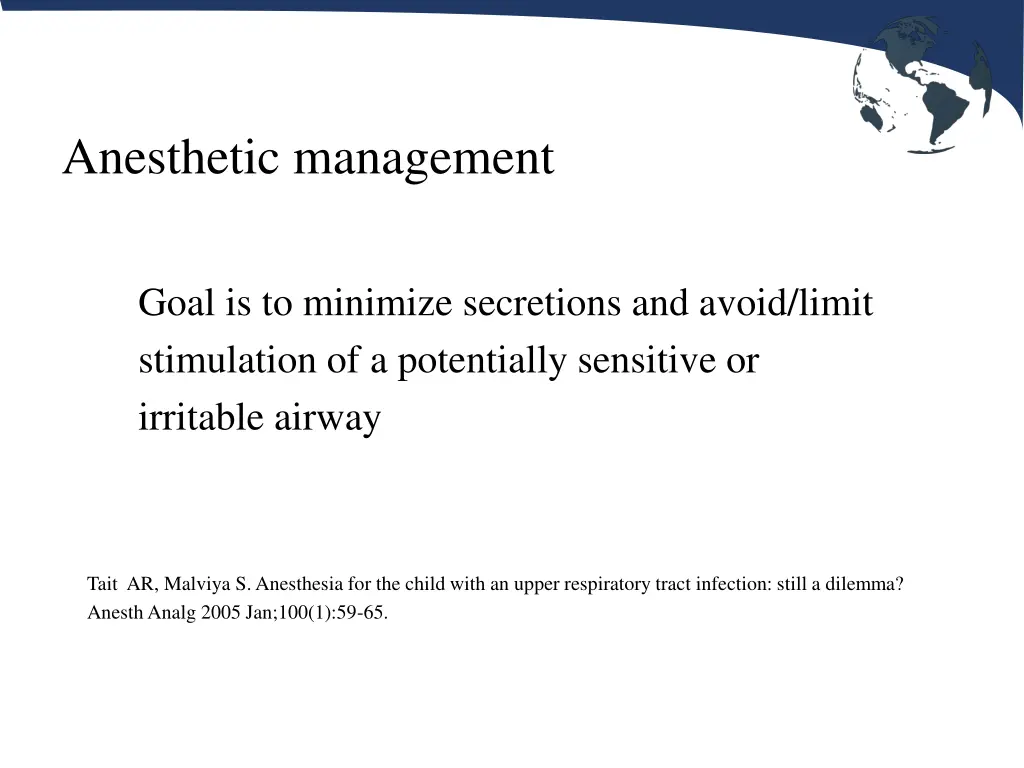 anesthetic management 1