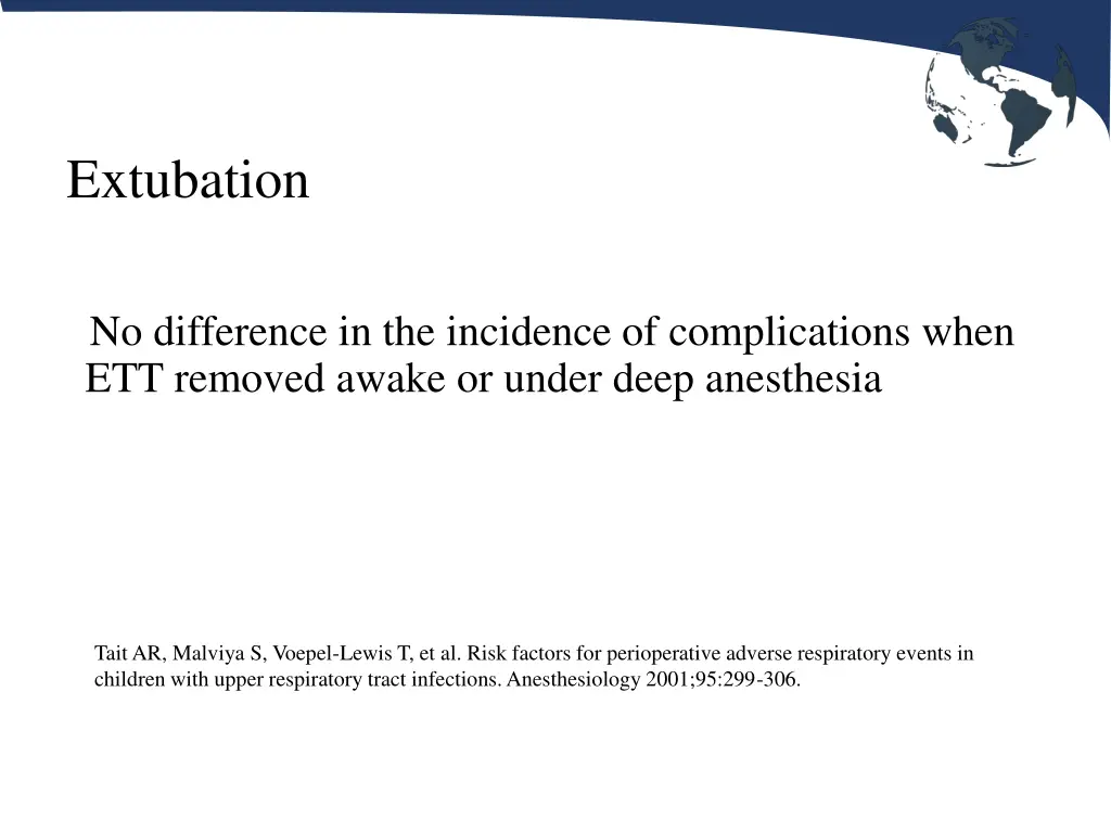 extubation