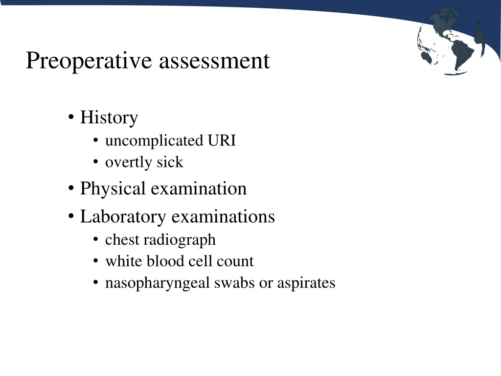 preoperative assessment