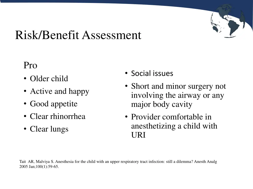 risk benefit assessment