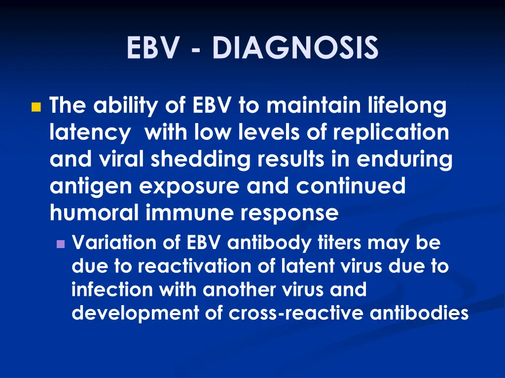 ebv diagnosis