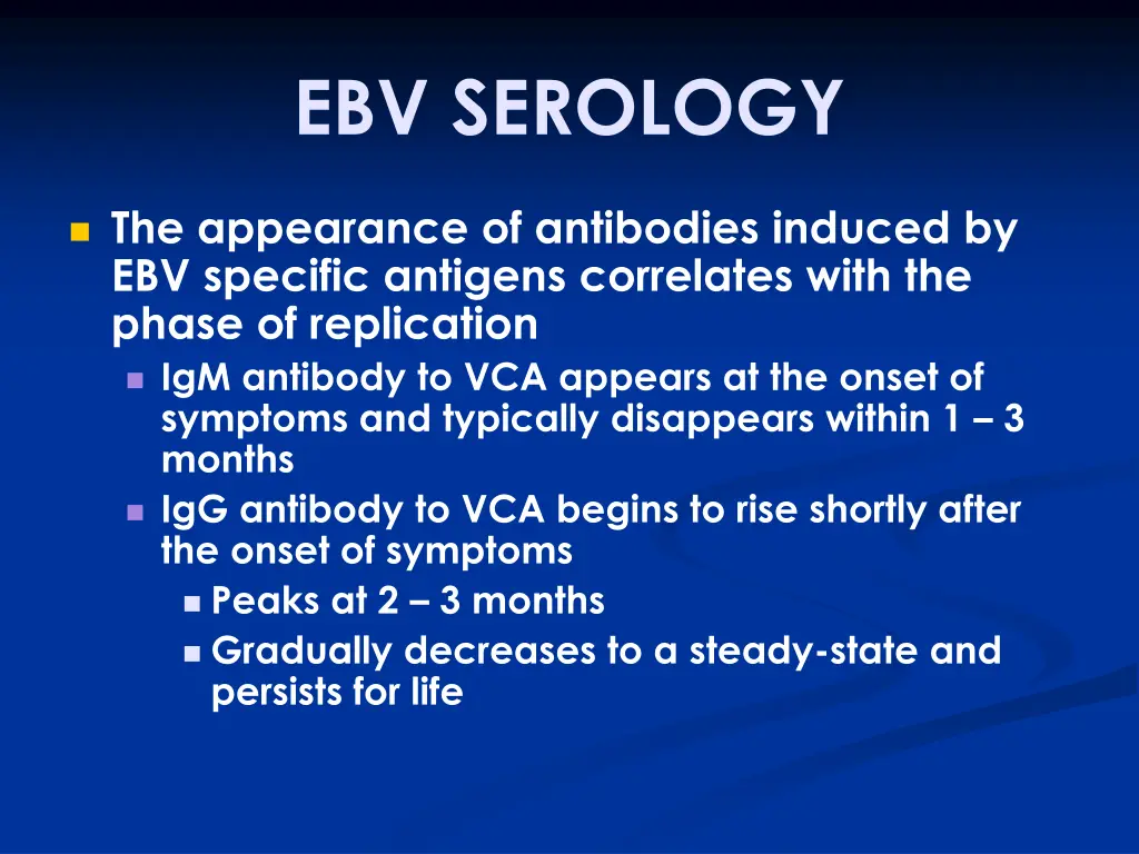 ebv serology