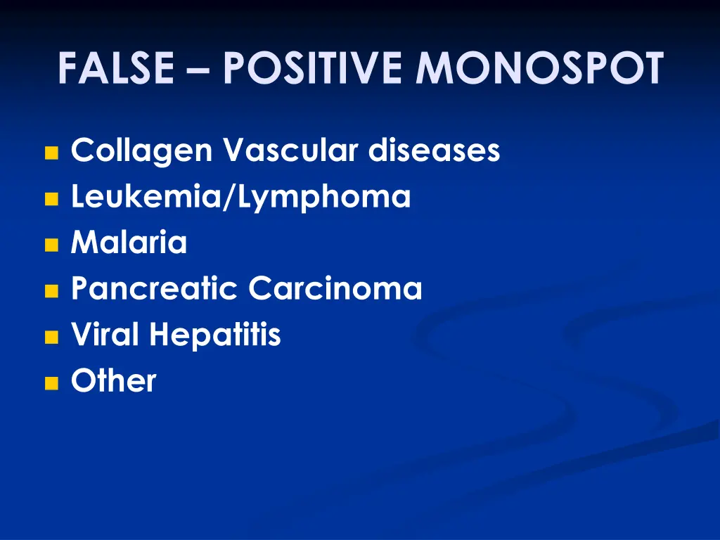 false positive monospot