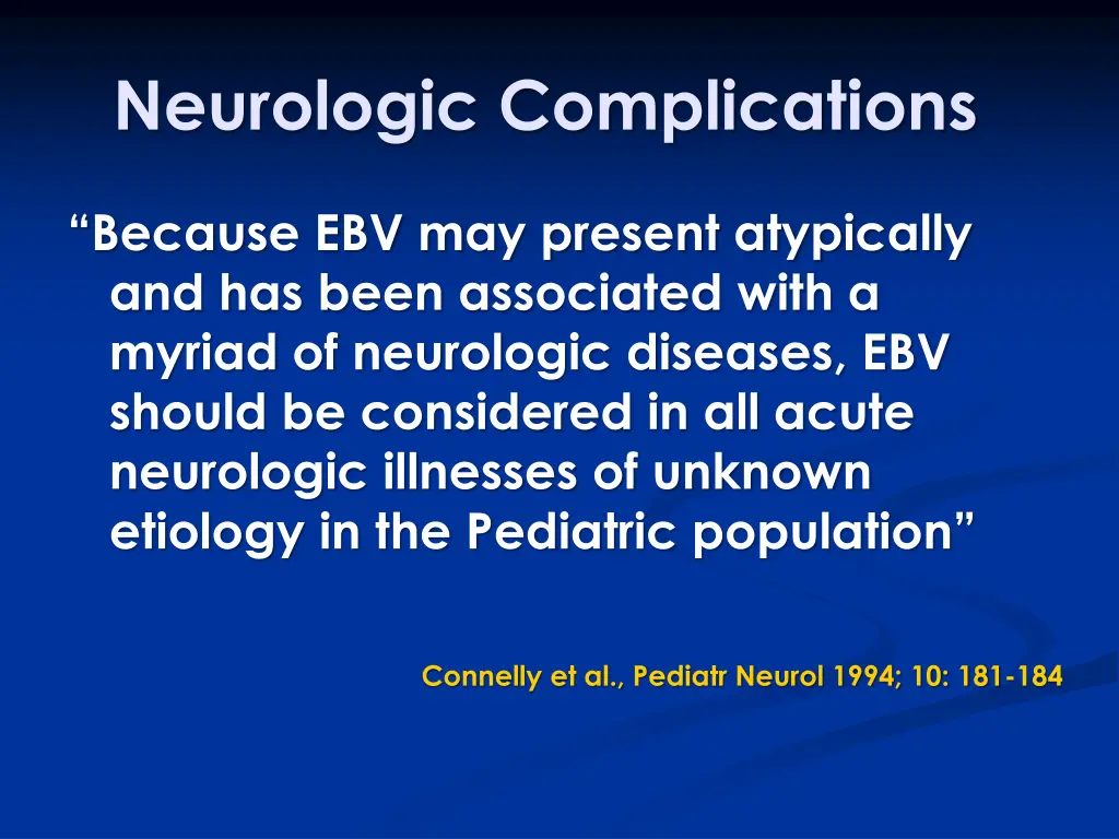 neurologic complications 1