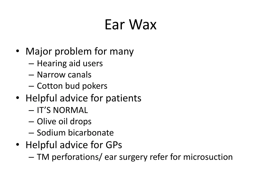 ear wax