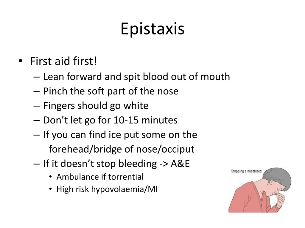 epistaxis