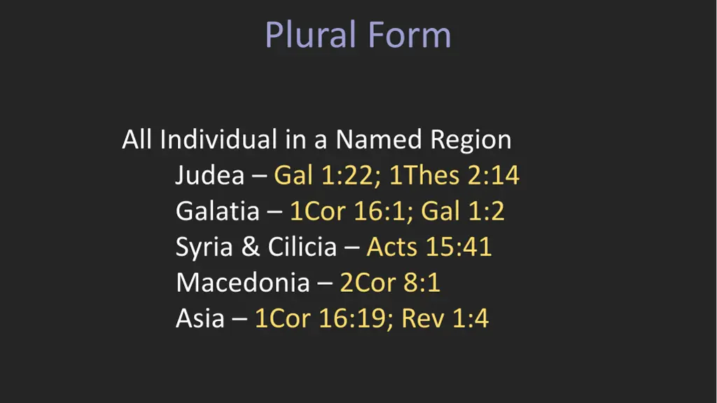 plural form