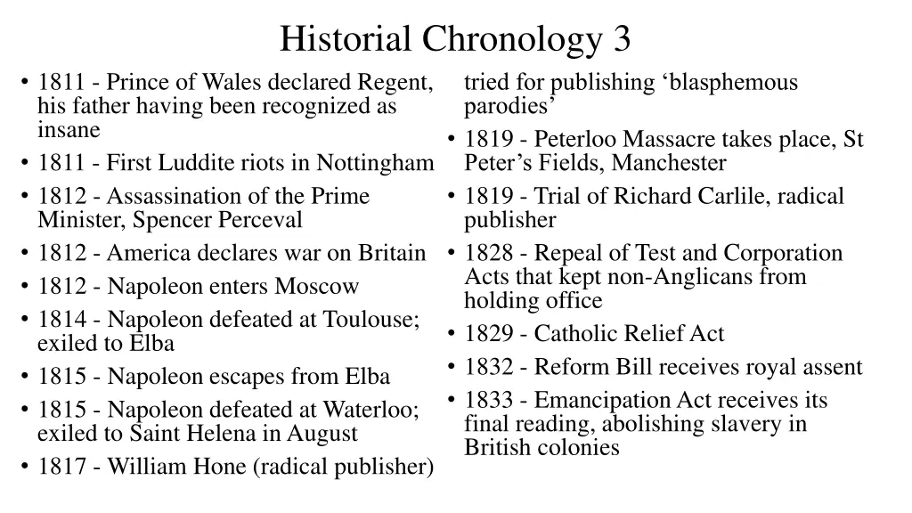 historial chronology 3