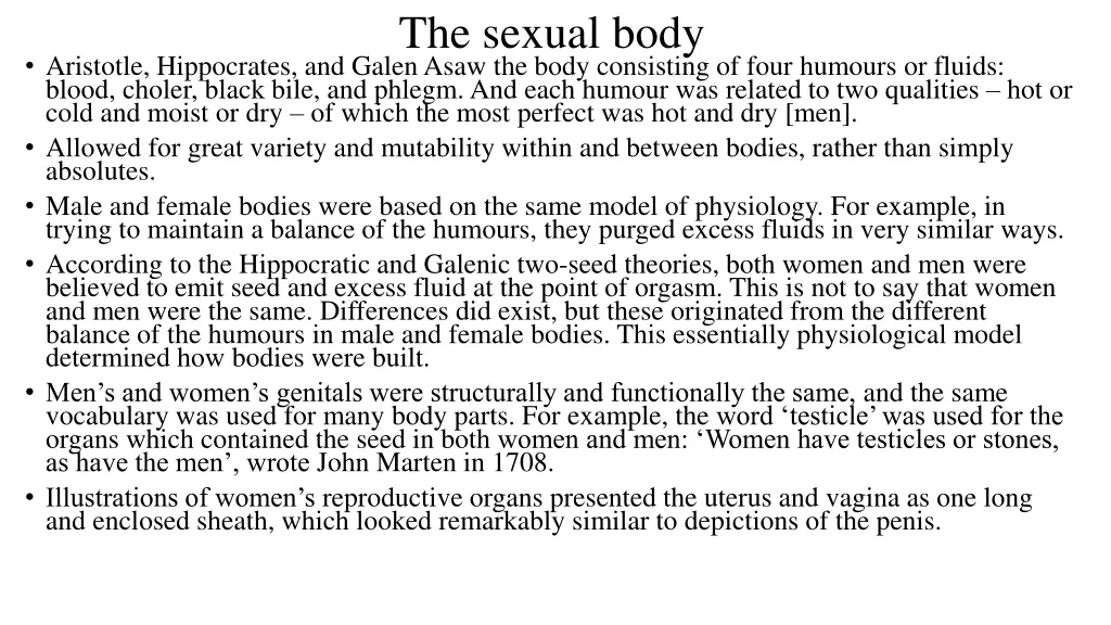 the sexual body