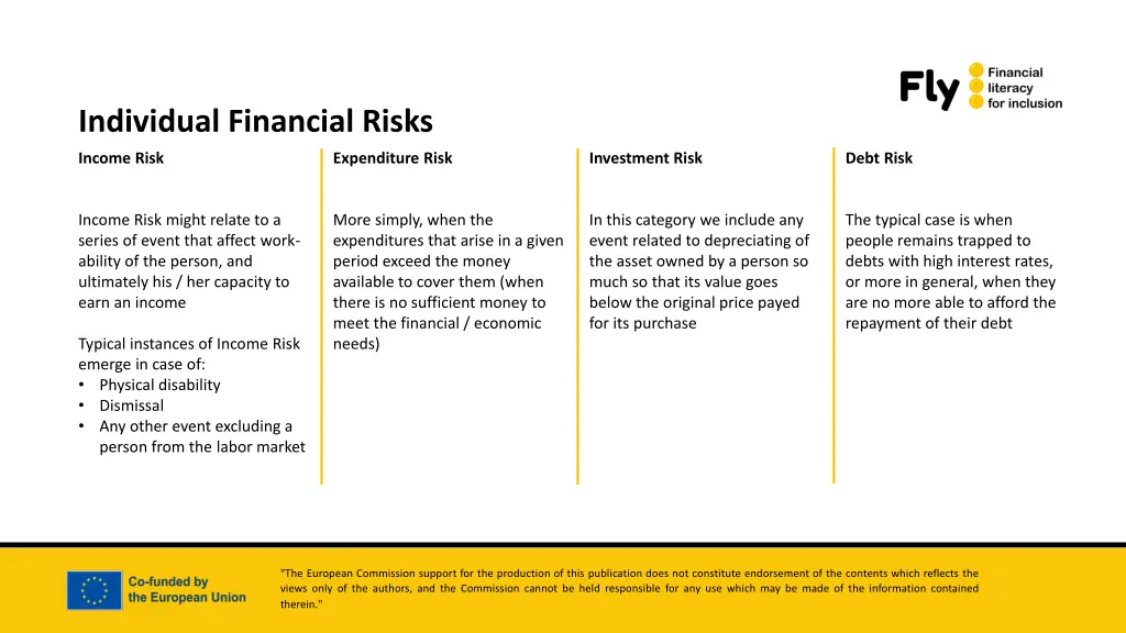 individual financial risks