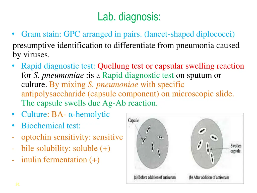 lab diagnosis