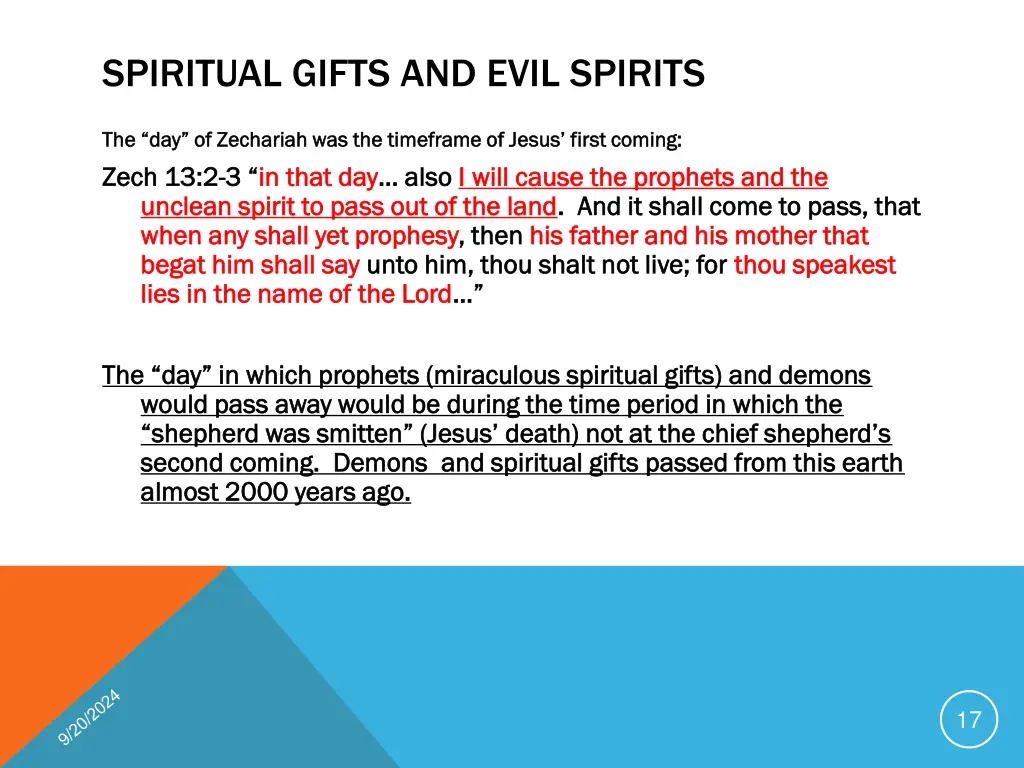 spiritual gifts and evil spirits 4