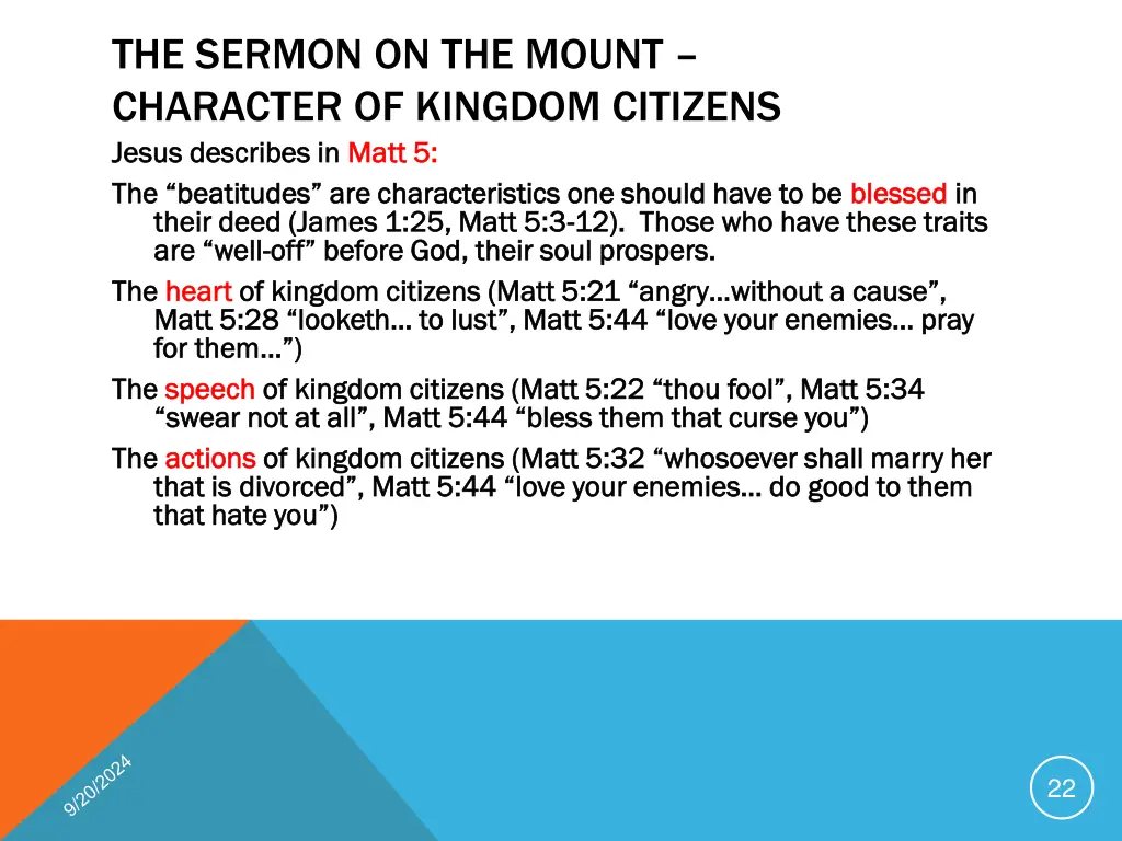 the sermon on the mount character of kingdom 1