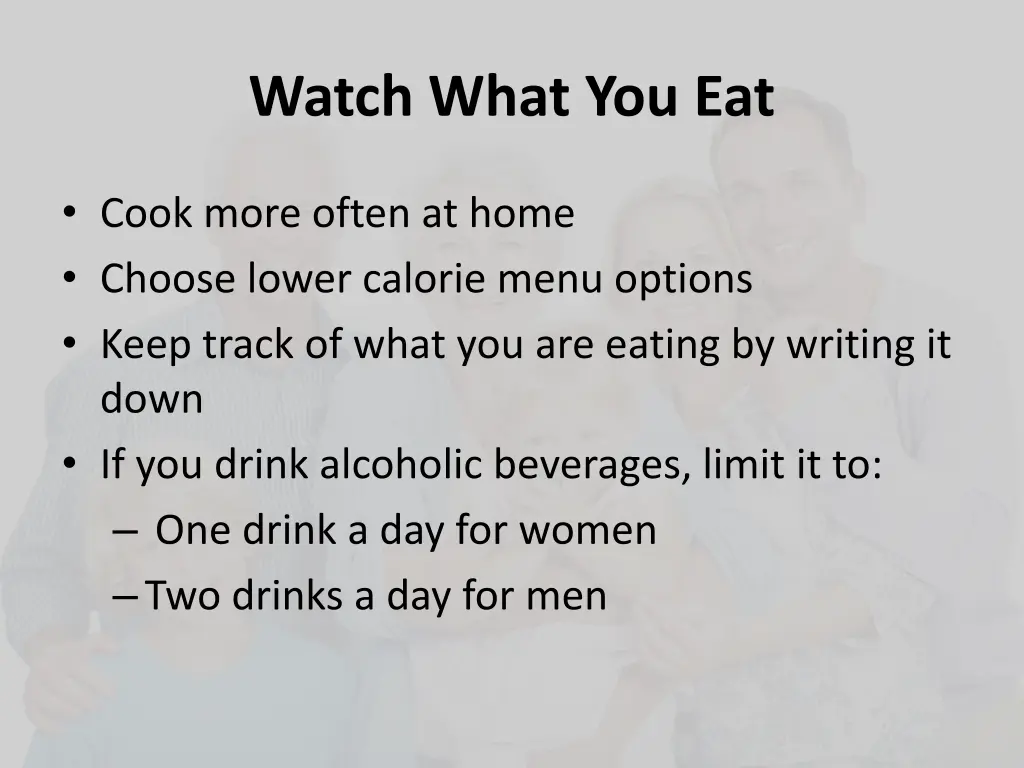 watch what you eat 1