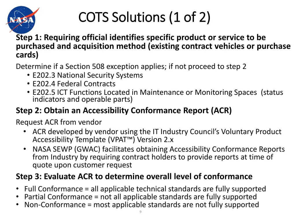 cots solutions 1 of 2 cots solutions 1 of 2