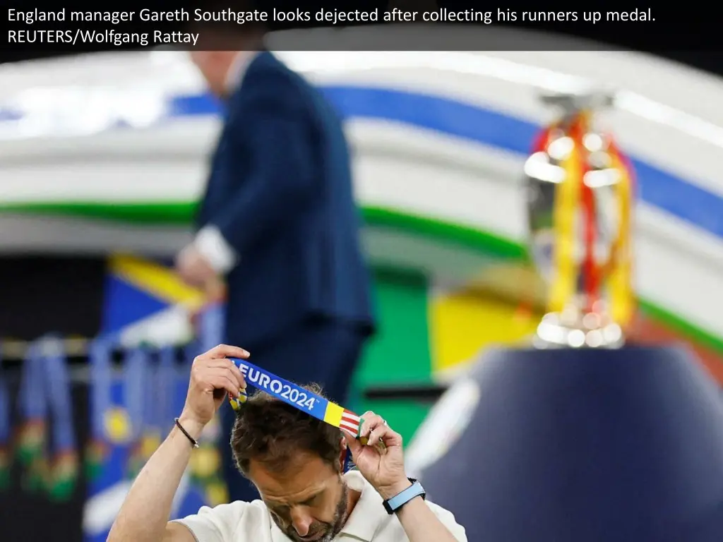 england manager gareth southgate looks dejected