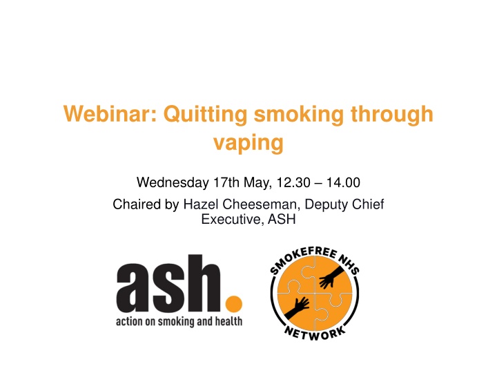 webinar quitting smoking through vaping