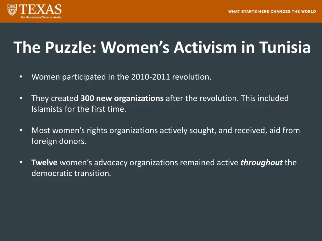 the puzzle women s activism in tunisia