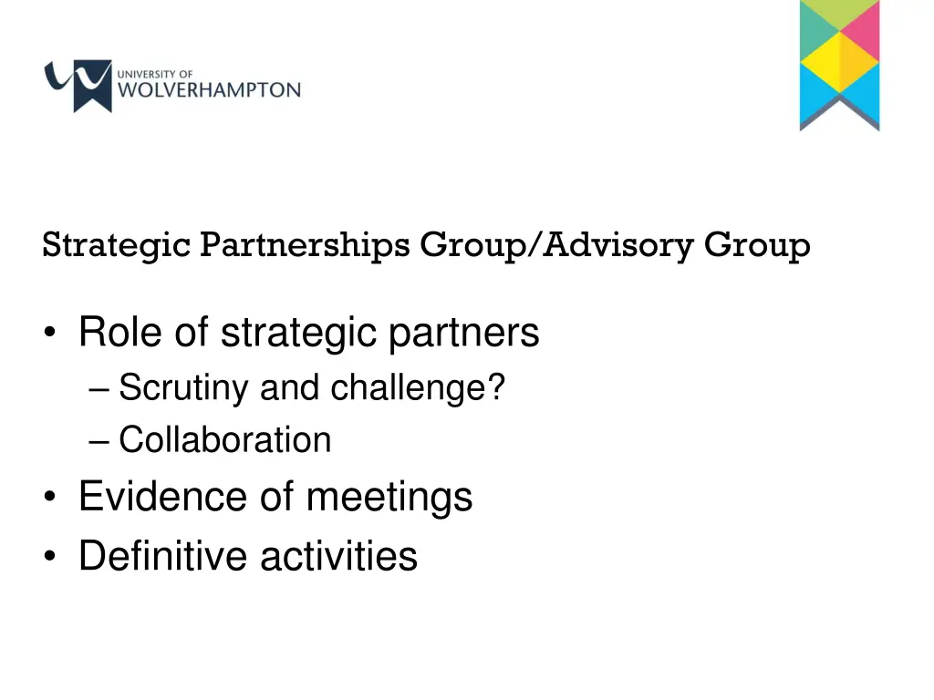 strategic partnerships group advisory group