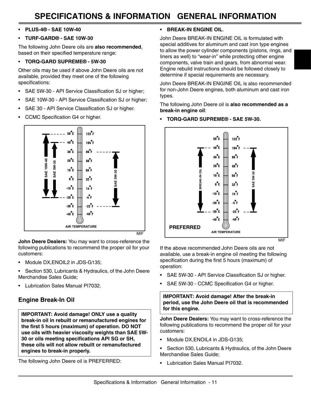 specifications information general information 1