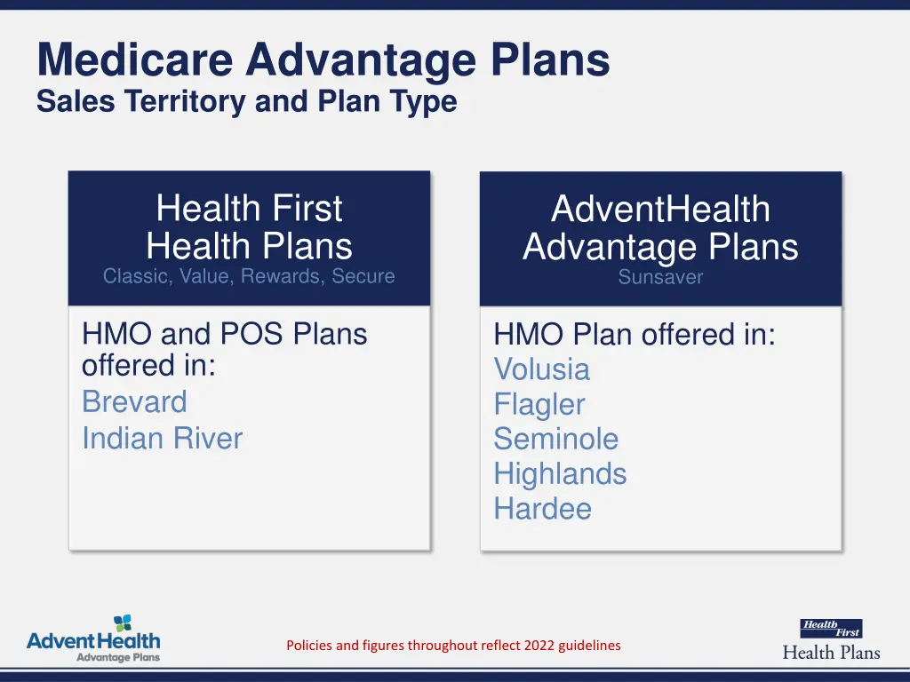 medicare advantage plans sales territory and plan