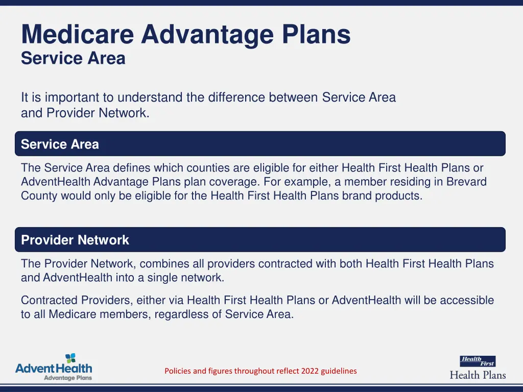 medicare advantage plans service area