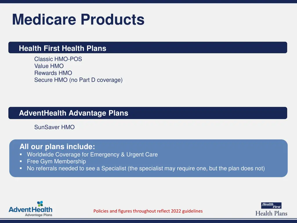 medicare products