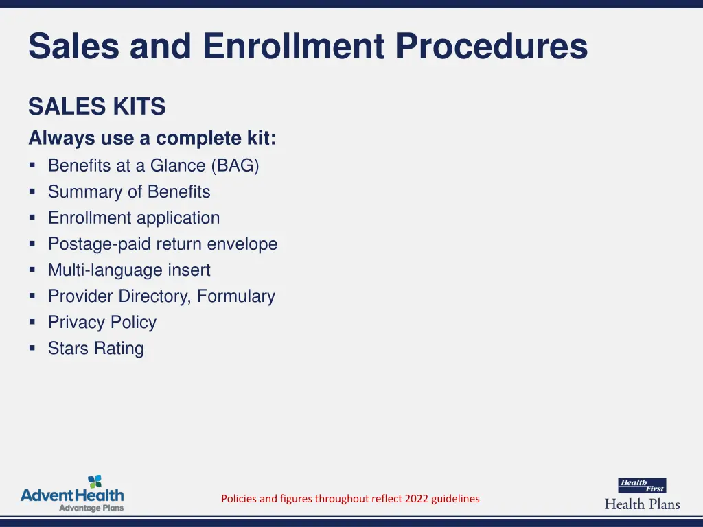 sales and enrollment procedures 6