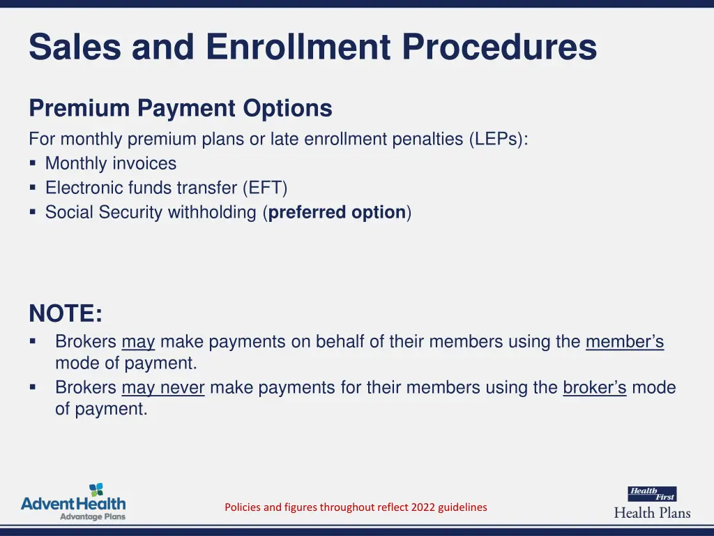 sales and enrollment procedures 7