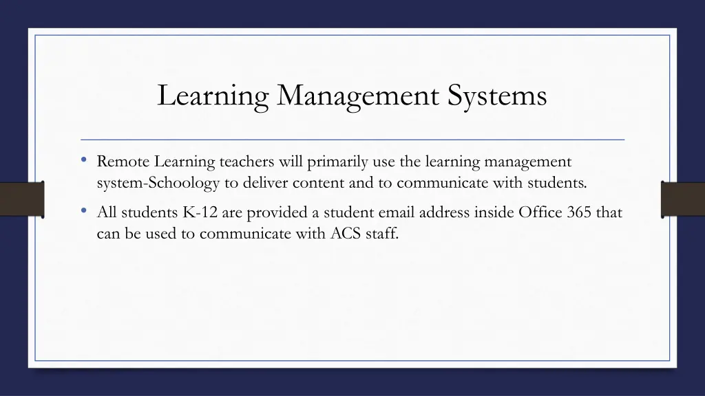 learning management systems