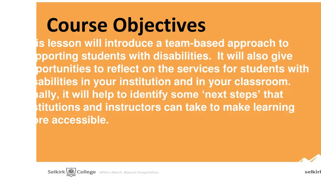 course objectives this lesson will introduce