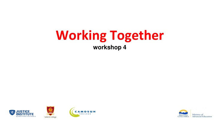 working together workshop 4