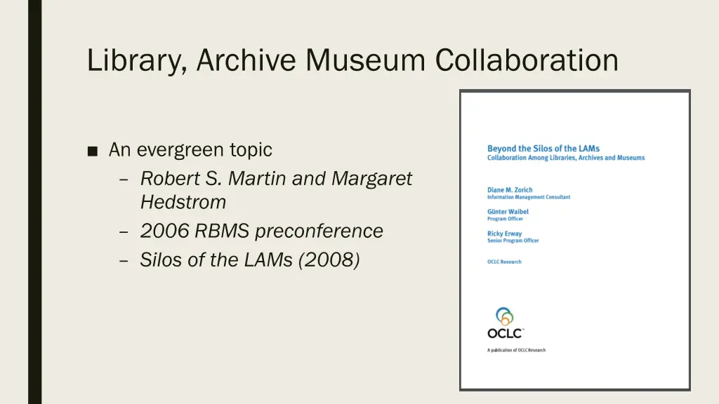 library archive museum collaboration