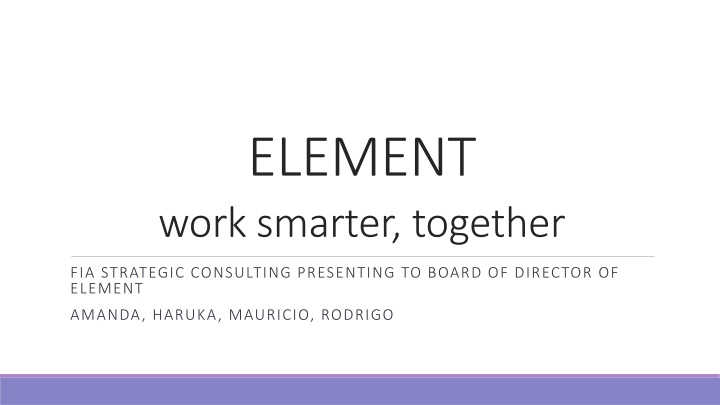 element work smarter together