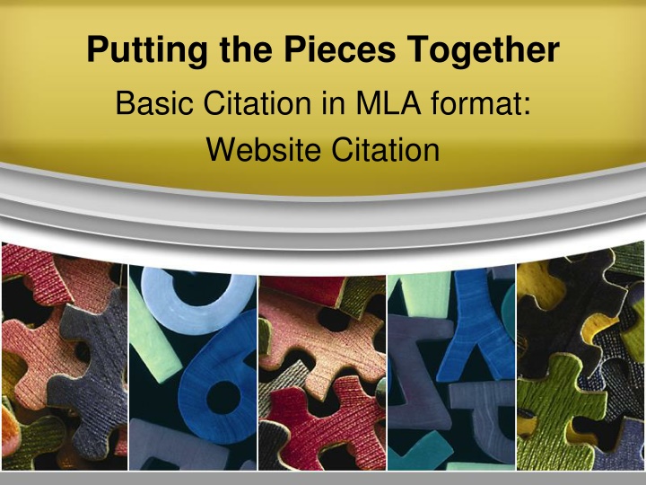 putting the pieces together basic citation