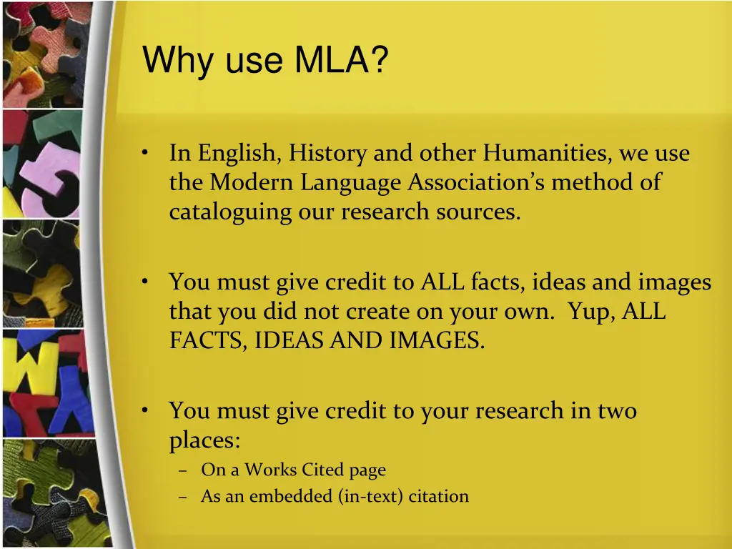 why use mla